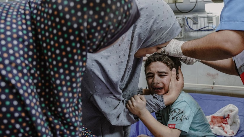 War child Gaza strip