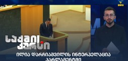 ილია დარჩიაშვილი პარლამენტში