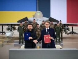 Macron and Zelensky