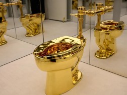 Golden toilet