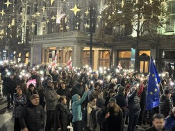 აქცია რუსთაველზე