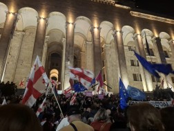 აქცია რუსთაველზე