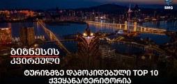 ტურიზმზე დამოკიდებული TOP 10 ქვეყანა/ტერიტორია