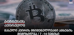გასული კვირის მნიშვნელოვანი ამბების მიმოხილვა / 7 - 14 ივნისი