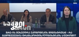 BAG-ის შეხვედრა ეკონომიკის მინისტრთან