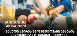 გასული კვირის მნიშვნელოვანი ამბების მიმოხილვა / 28 ივნისი - 5 ივლისი