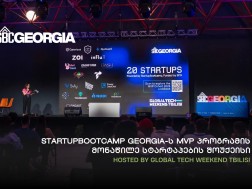 Startupbootcamp Georgia-ს MVP პროგრამის 20 სტარტაპი Global Tech Weekend Tbilisi-ის სცენაზე წარდგა