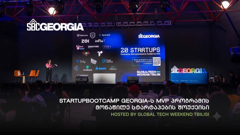 Startupbootcamp Georgia-ს MVP პროგრამის 20 სტარტაპი Global Tech Weekend Tbilisi-ის სცენაზე წარდგა