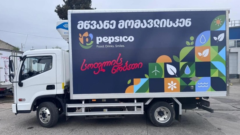 PepsiCo-ს „სოფლის ნობათი“ საქართველოში ელექტროძრავიან სატვირთოებზე გადადის