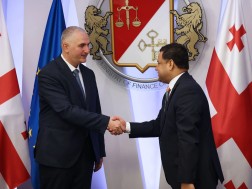 ფინანსთა მინისტრი  ინდოეთის რესპუბლიკის საგანგებო და სრულუფლებიან ელჩს შეხვდა