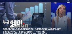 ივნისში საქართველოს ეკონომიკა 8.6%-ით გაიზარდა, I ნახევარში - 7.9%-ით - რომელ დარგებშია ზრდა/კლება?