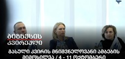 გასული კვირის მნიშვნელოვანი ამბების მიმოხილვა / 4 - 11 ოქტომბერი