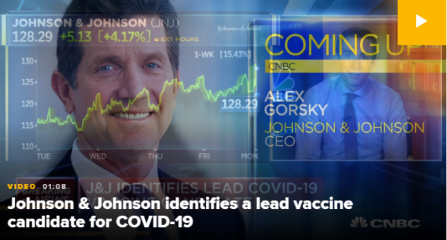 Johnson&Johnson-ი კორონავირუსის საწინააღმდეგო ვაქცინის ტესტირებას სექტემბრიდან იწყებს 
