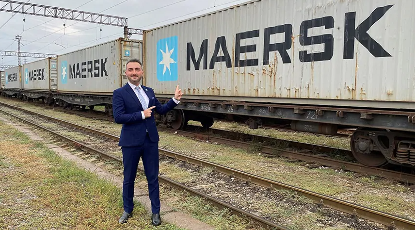 First Block Train from China arrives in Georgia - MAERSK 