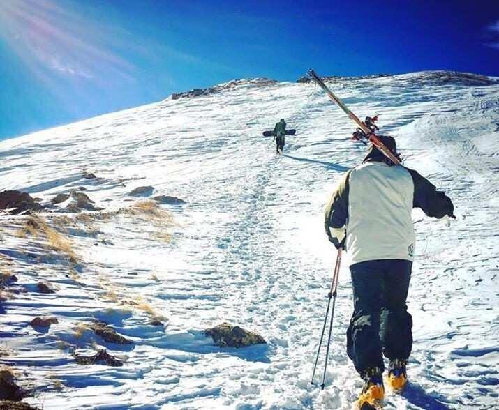 I went up the mountain on foot in order to train – the Skier
