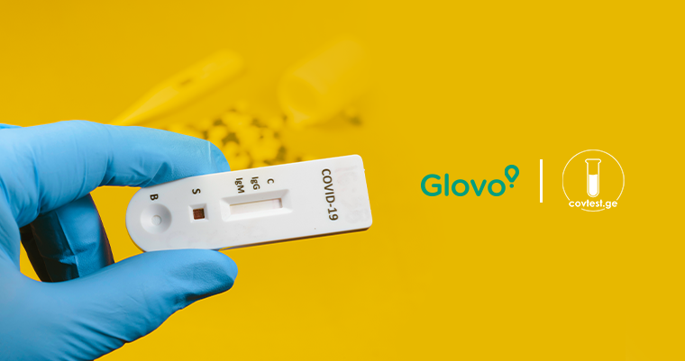 COVID-19-ის ტესტი სახლში გამოძახებით - Glovo-მ ახალი სერვისი დაამატა 
