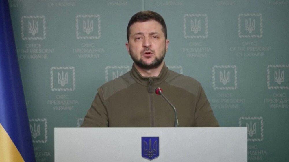 On one month anniversary of invasion, Zelensky urges world to protest Russian war