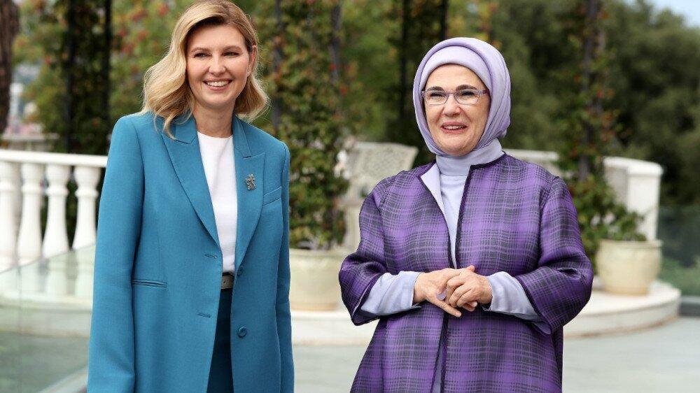 Türkiye's first lady hosts Ukrainian counterpart in Istanbul