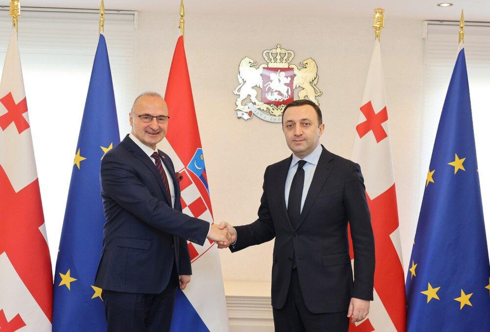 PM Met With Croatian Minister Of Foreign And European Affairs